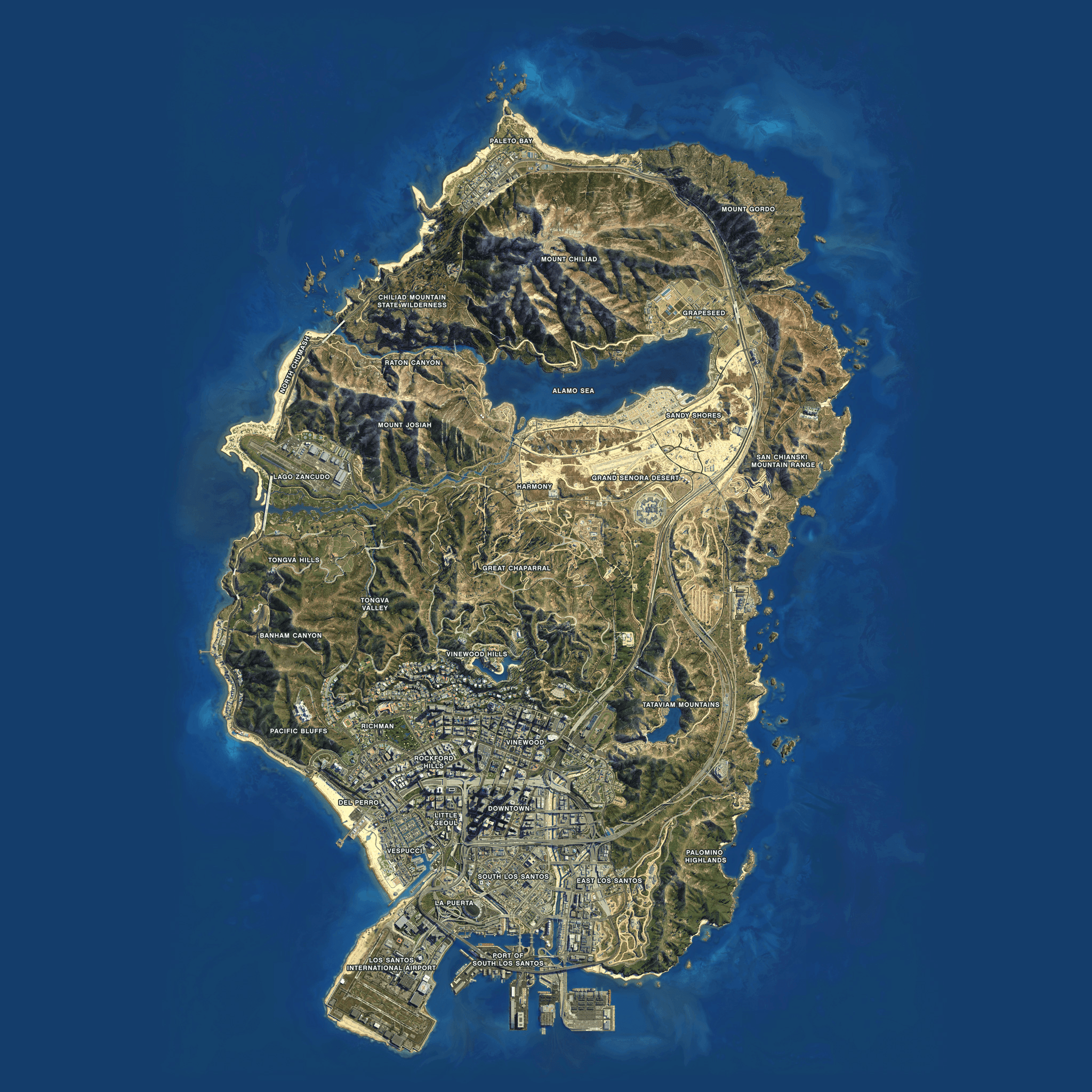 Server map with sample detection hotspots